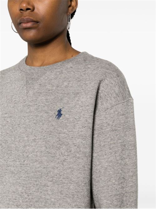 Felpa donna grigia POLO RALPH LAUREN | 211943006004